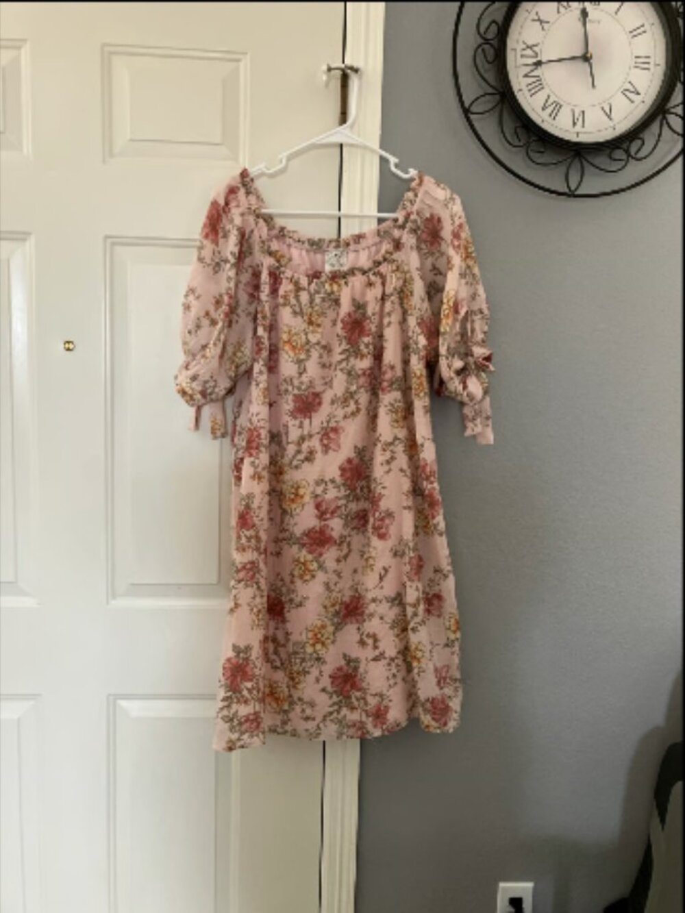 Naïf brand size XL Pink floral print dress